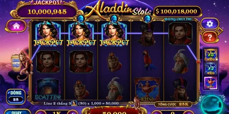 Các tính năng nổi bật trong nổ hũ Aladdin Wishes