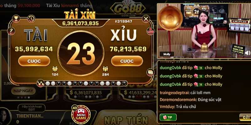 Cách đặt cược tài xỉu Go88 chuẩn xác