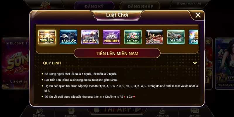 Mẹo đánh bài tiến lên về hiểu rõ luật chơi