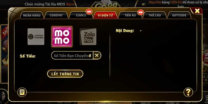 Nắm rõ các bước thực hiện rút tiền Go88 momo