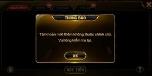 Tài khoản Go88 bị khóa
